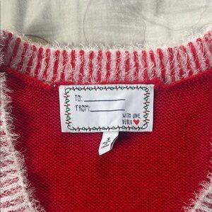 Ugly Christmas Sweater Red V-Neck